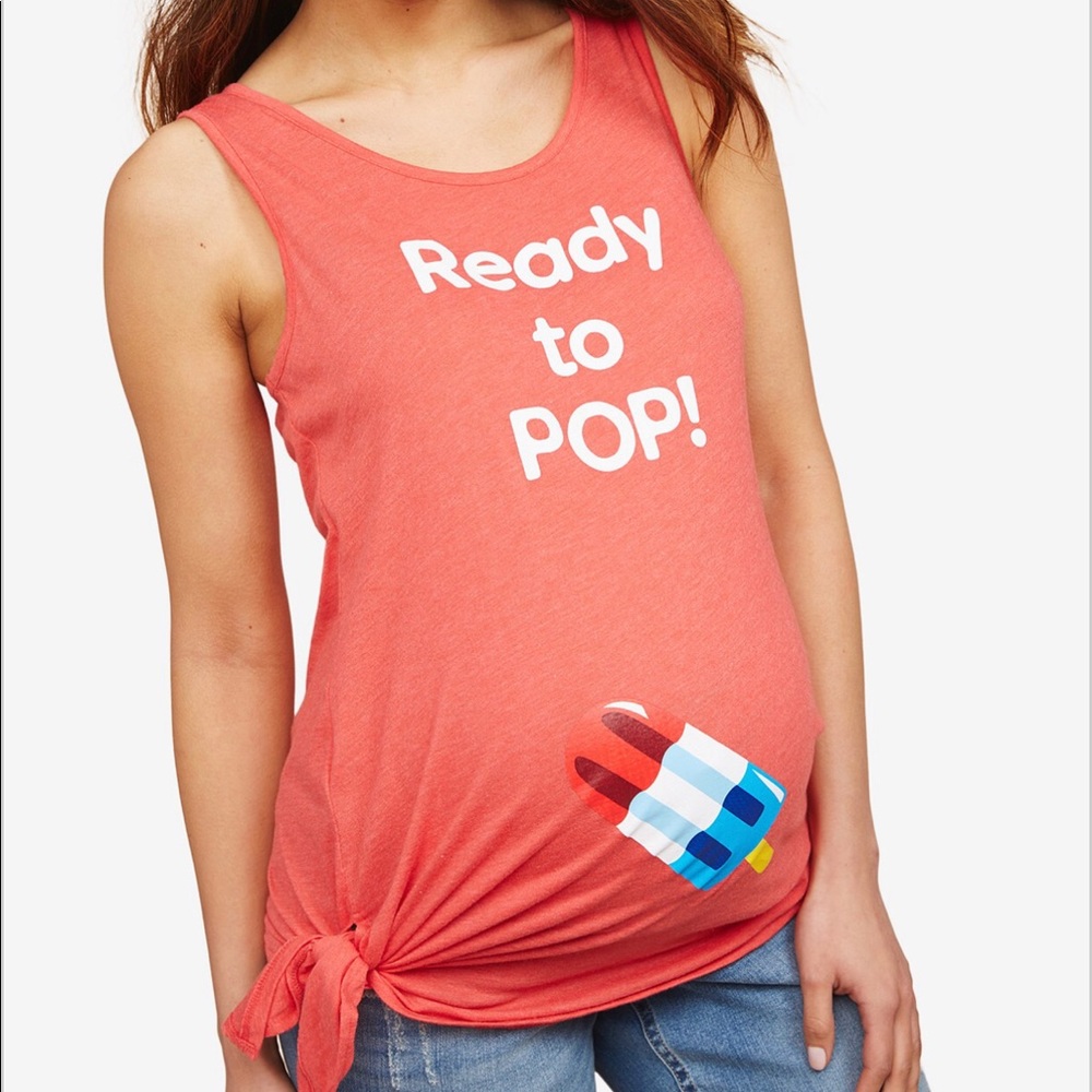 Ready to Pop! Maternity tank top